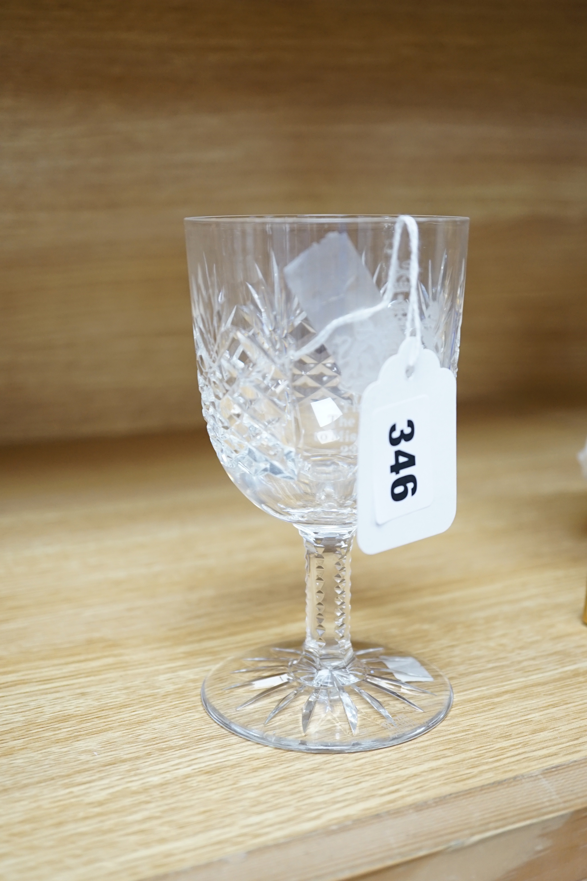 A collection of etched commemorative glasses (12)